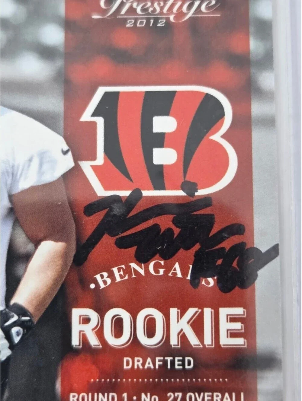 2012 Prestige Kevin Zeitler Bengals Rookie Card Signed Football Guard